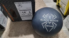 Hammer Black Widow Urethane Black Solid Bowling Ball Overseas | 14 Pounds