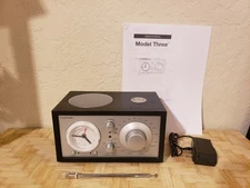 Tivoli Audio Model Three Henry Kloss AM/FM Clock Radio – Works W/Cords & Manual 