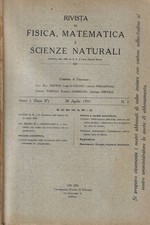 Rivista di fisica, matematica e scienze naturali n. 7 Anno 1931. . AA.VV.. 1931.