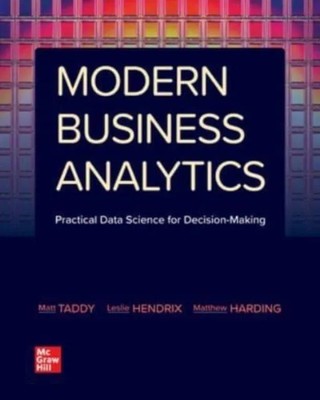 Modern Business Analytics ISE Matt Taddy Paperback McGraw-Hill Ed
