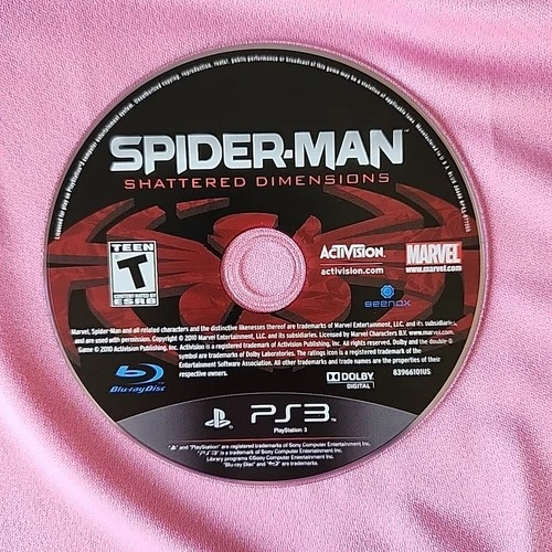 Spider-Man: Shattered Dimensions Disc Only (Sony PlayStation 3, 2010)