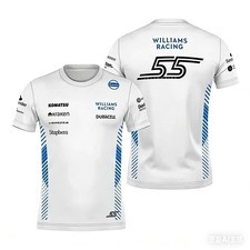 Williams F1 Driver Carlos Sainz #55 Fan Fomula 1 T Shirts - 2 Designs - New!