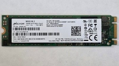 256GB Micron M600 6GB/s - M.2 SATA SSD