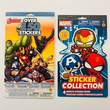 AVENGERS MARVEL Sticker Books 300 pcs SPIDER-MAN CAPTAIN AMERICA HULK IRON MAN