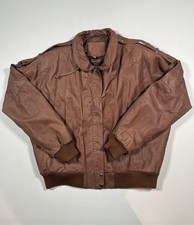 Cayenne Jacket Womens Large Brown Leather Bom...