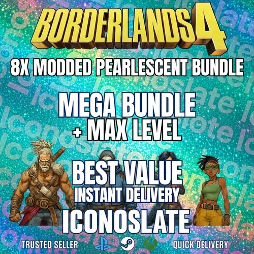 Borderlands 4 | 8X MODDED PEARLESCENT BUNDLE | + MAX LEVEL | XBOX, PS5, PC |
