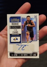 2023 Panini Contenders - Rookie Ticket Tiyon Evans #261 (AU, RC)