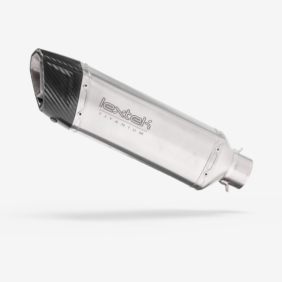 Lextek Titanium ST3 Exhaust Silencer 300mm 60mm Easy to Replace Slip-on Matte