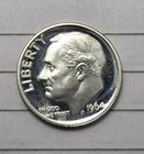 1964 Proof Cameo Roosevelt Silver Dime (D 15)