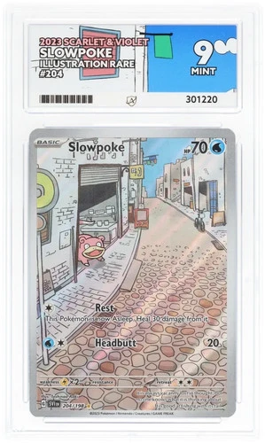 Slowpoke 204/198 · ACE 9 Mint Scarlet & Violet Base Set Pokémon TCG