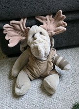 VTG 1982 18" Wrinkles Moose Puppet Moogy Ganz Original Clothes