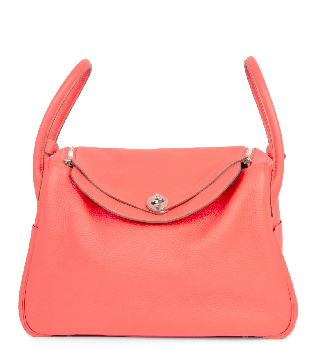 Hermès - Lindy 34 Coral Clemence PHW