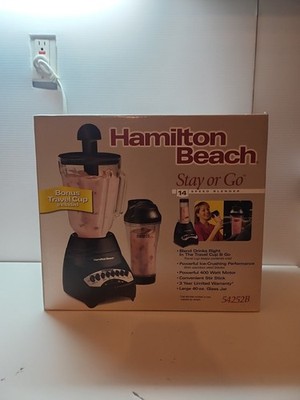 Hamilton Beach 2-In-1 Blender With Travel Jar Model 54252B