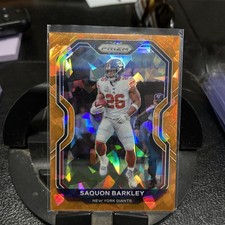 2020 Panini Prizm - Saquon Barkley #160 Orange Ice Prizm
