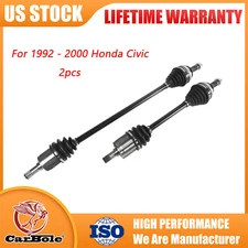 For 1992 - 2000 Honda Civic CV Axle Shafts Pair Front CV Axle Shaft Assembly