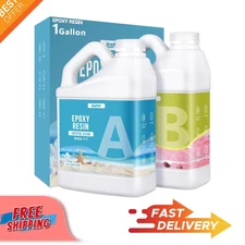 OcePor Epoxy Resin-1 Gallon, Crystal Clear Epoxy Resin Kit, No Yellowing No Bubb