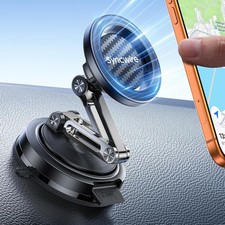 for MagSafe Car Mount, 3-Axis Adjustable Vacuum Magnetic Pe