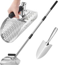 Sand Scoop for Metal Detecting Metal Detector Scoop Stainless Steel Sand Sifter