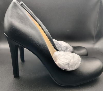 #ad #ad Jessica Simpson Solid Matte Black Calie Heel Pumps 9.5 $28.99