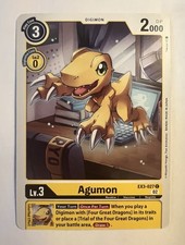 Agumon EX3-027 C Digimon CCG | Draconic Roar Near Mint