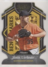 2019 Panini Leather & Lumber BenchMarks Gold 66/99 Justin Verlander #B-15 04br