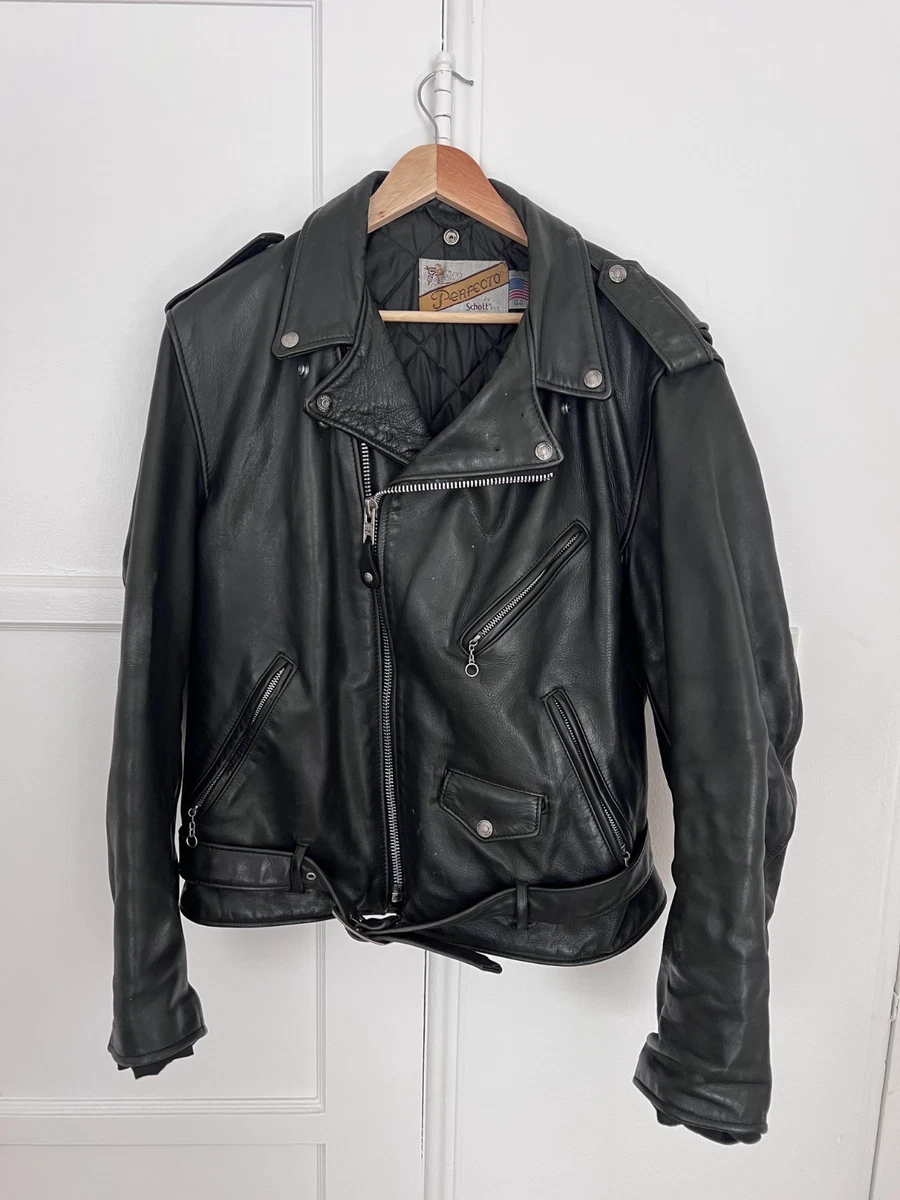 SCHOTT Zip Leather Outer Shell Coats, Jackets & Vests for Men for