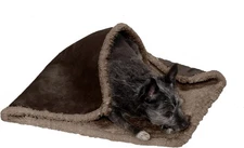 Furhaven Waterproof & Self-Warming Throw 30.0L x 20.0W x 0.25Th, Espresso 