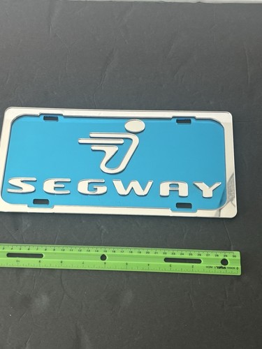 SEGWAY 3-D 3D Emblem Mirrored Acrylic Vanity License Plate Decor collector Ooak - Picture 2 of 4