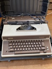 Royal Academy Vintage Portable Electric Typewriter with Case thumbnail