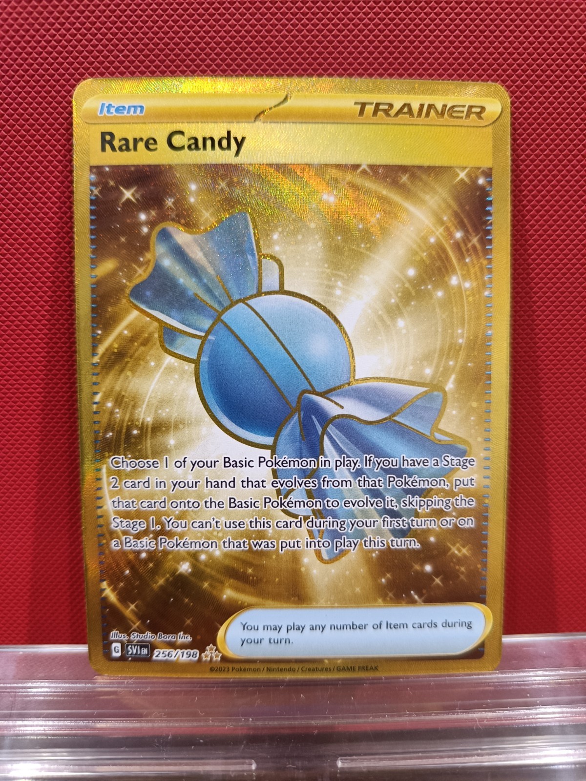 Pokemon TCG: Rare Candy 256/198 Sv01: Scarlet & Violet Gold Hyper Rare -NM