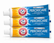 Arm  Hammer Peroxicare Whitening Toothpaste Fluoride Clean Mint 6 oz 3 Pack Gum
