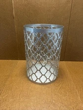 Home Accents MIKASA  Diamond Shape Candle Cylinder Holder 10.5” Tall VERY NICE!