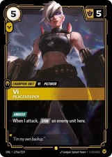 Vi Peacekeeper Alternate Art 176a/219 Foil Unleashed Riftbound TCG NM — live eBay listing