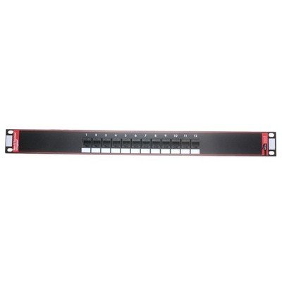 PASS & SEYMOUR 12845-C5E 12-PORT CAT 5E UNIVERSAL WIRING RACK-MOUNT PATCH PANEL
