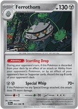 Ferrothorn #063/086 Me04 Chaos Rising Uncommon Reverse Holo Pokemon TCG NM