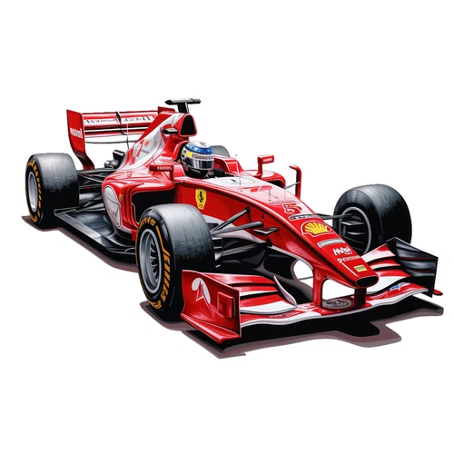 Racing Cars Formula Self Adhesive Vinyl Sticker