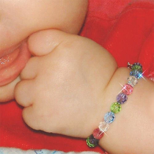 Baby baptism bracelet swarovski sale