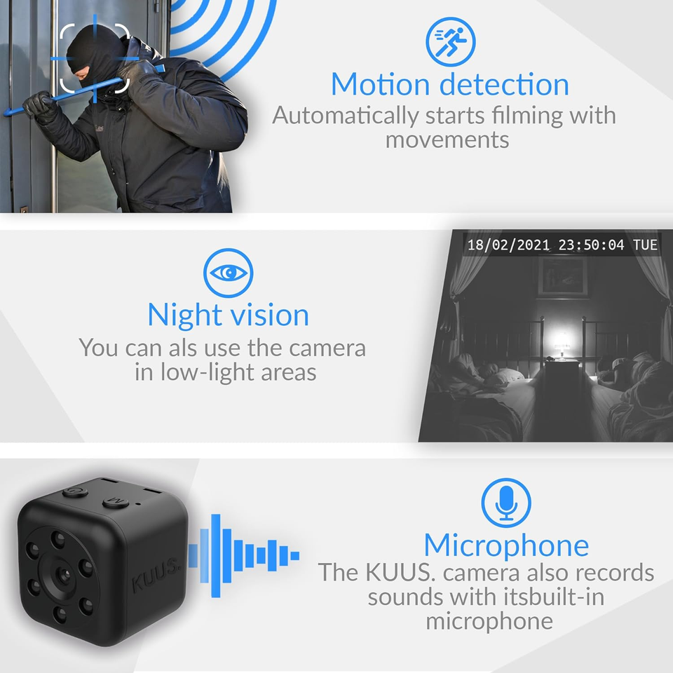 C1 Hidden Camera with Audio/Video. Mini Camera, Small Camera. Spy