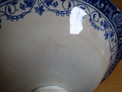 BORDEAUX VEILLARD LOUIS XV ANCIENNE COUPE A FRUIT FAIENCE ht 13,5 cm - Picture 8 of 11