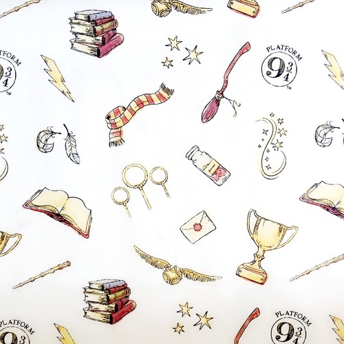 Telas de algodón con licencia de Harry Potter Hogwarts, por cuarto de grasa publicación gratuita del Reino Unido - Imagen 126 de 195