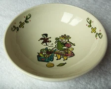 Metlox HAPPY TIME large salad serving bowl~HTF pattern & item~1956~California