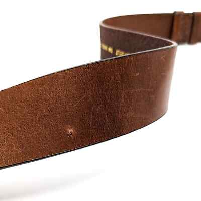 Chicos Womens Small Brown Leather Medallion Large Buckle  display picture 1
