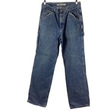 Vintage Y2K 90's Baggy Jeans Men's Size 36" x 32" Blue Denim Carpenter Cargo