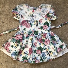 Vintage SWAT Kids Floral Girls Dress