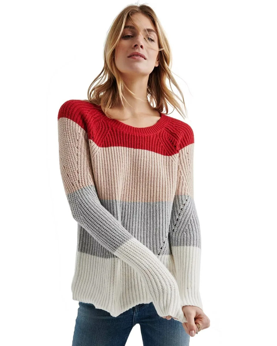 Lucky brand pointelle best sale sweater