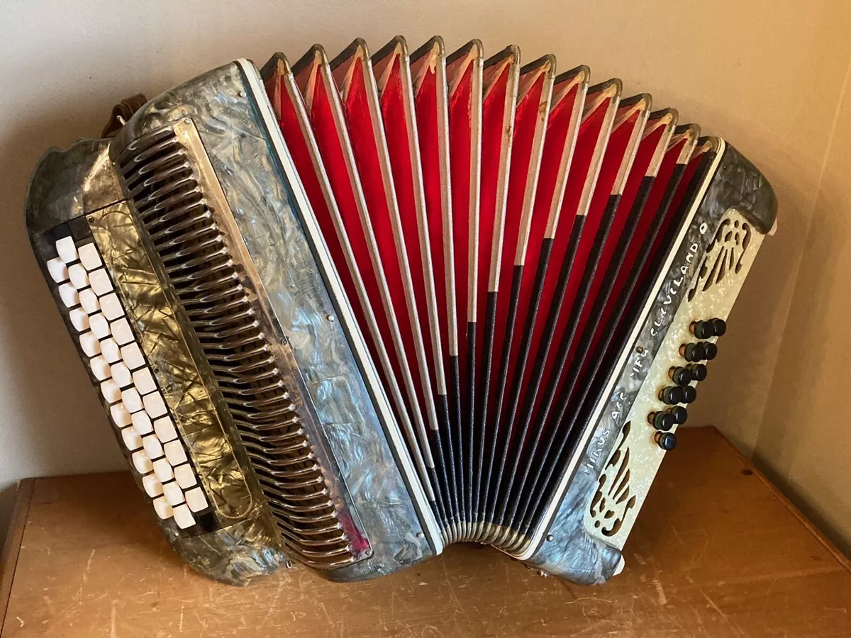 John Mikus Cleveland 3 Row Diatonic Button Box Accordion Harmonika CFBb