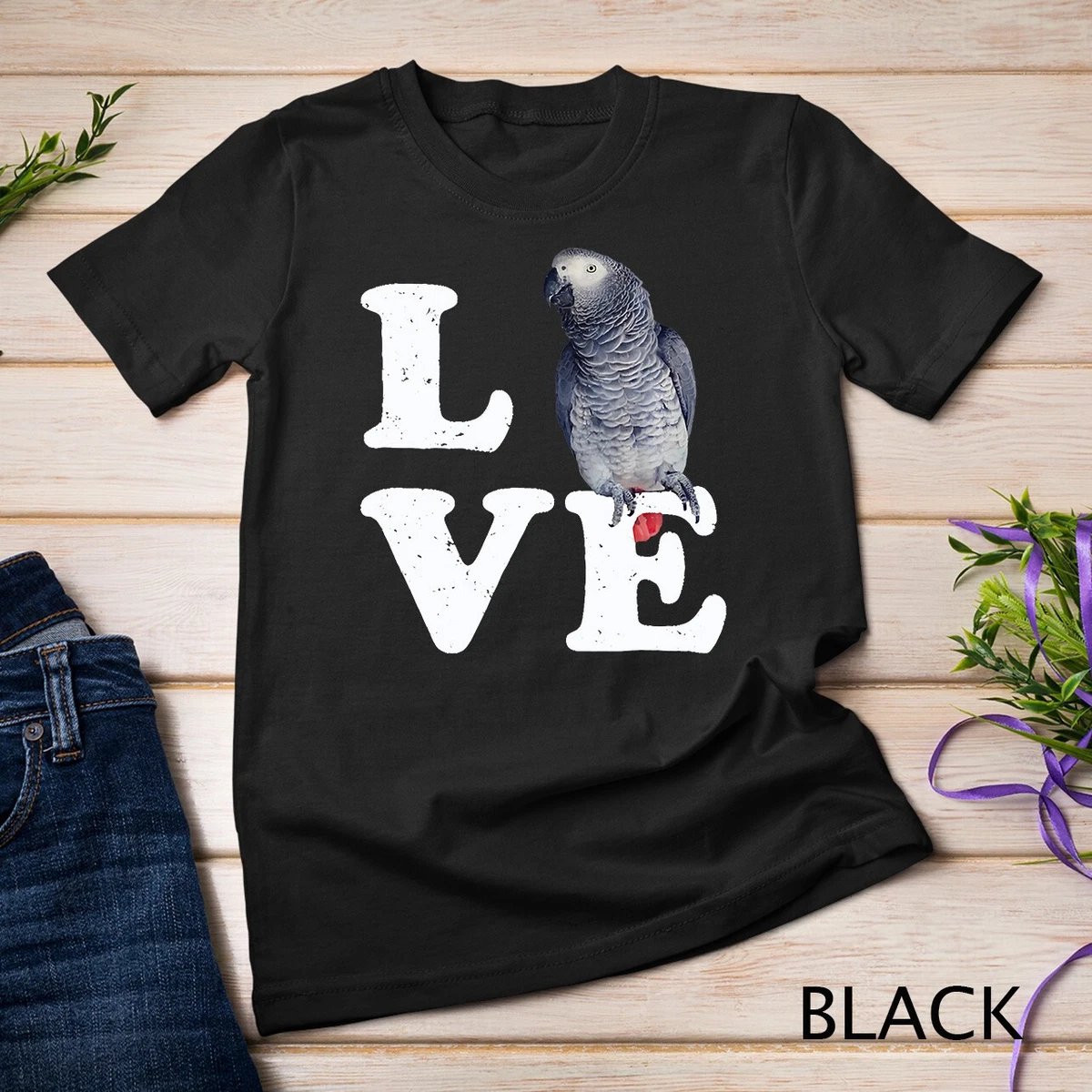 African grey cheap t shirt