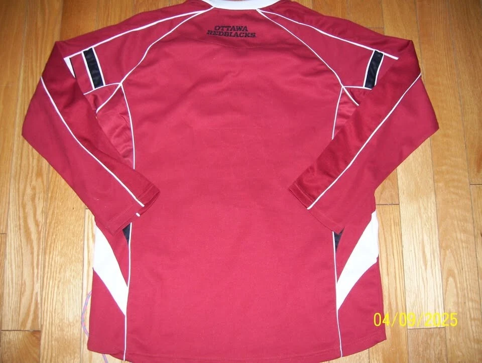 Jersey Ottawa Rojo Negro CFL Manga Larga Talla XL Foto 2 de 2