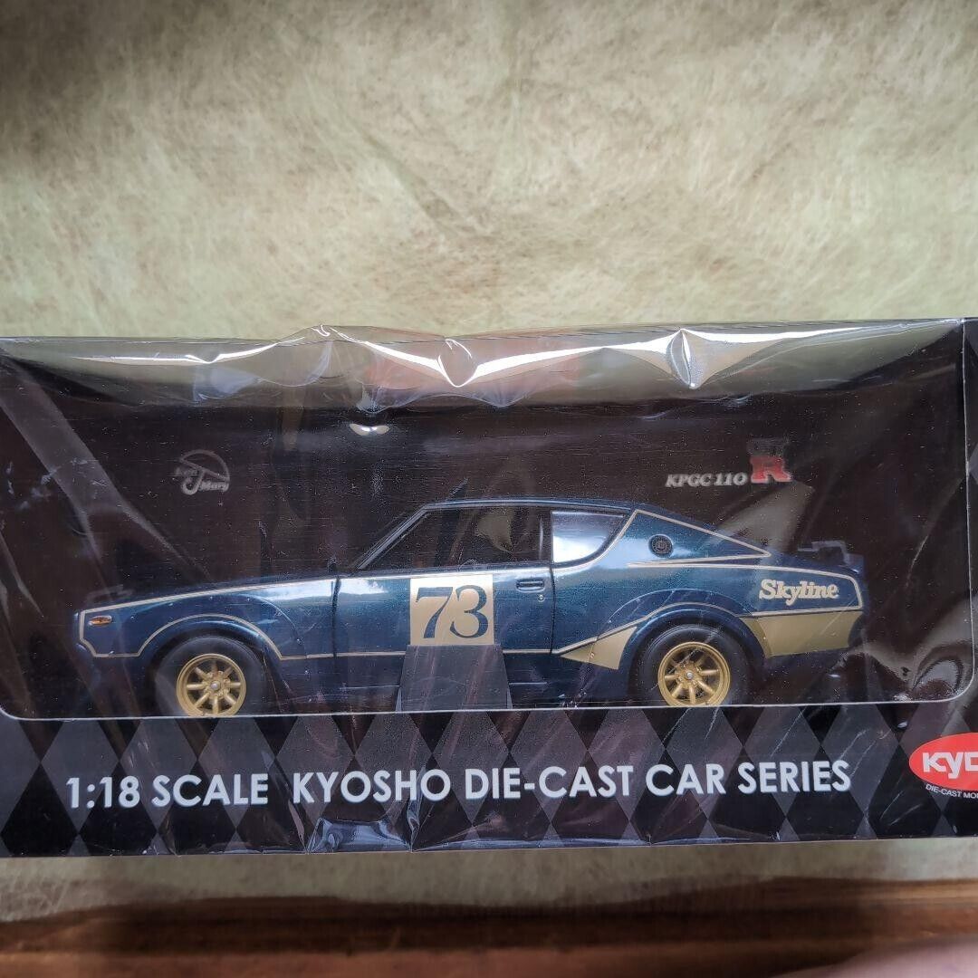 Kyosho 1/18 Skyline 2000GT-R KPGC110 Racing Version Green No Kyosho 1/18 Skyline 2000GT-R KPGC110 Racing Version Green No