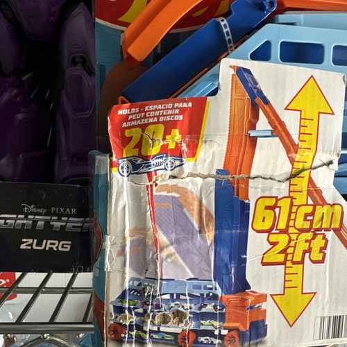 Hot Wheels City Speed Drop Transport Hauler Includes 1 Car-damaged box-new - Picture 5 of 9